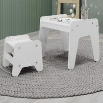 Conjunto Mesa e Banquinho Infantil Montessori Movelbras