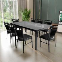 Conjunto Mesa e Cadeira 8 Lugares Fita Náutica Alemanha