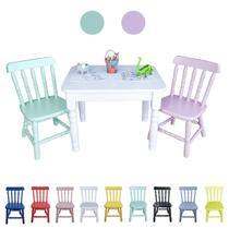 Conjunto Mesa e Cadeira Cor Branca Infantil Madeira Resistente Mesinha Criança Atividades Kids Educativa Menina Menino Conjunto Mesa e Cadeira Cor Branca Infantil Madeira Resistente Mesinha Criança Atividades Kids Educativa Menina Menino