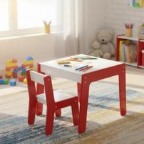 Conjunto Mesa E Cadeira Infantil Atividades Brincadeiras Educativa