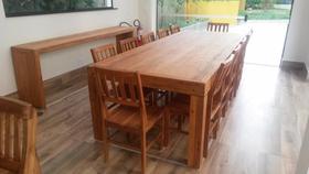 Conjunto Mesa e Cadeiras Rústicas 10 Lugares Conjunto Mesa e Cadeiras Rústicas 10 Lugares