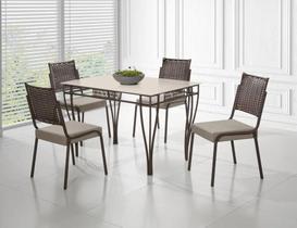 Conjunto mesa gourmet dc rt. 1,20x0,80 vd serig-4 cad.rainha new junco dc-b - bc-80 - j 03 - cho - cho - j 03 - vof Conjunto mesa gourmet dc rt. 1,20x0,80 vd serig-4 cad.rainha new junco dc-b - bc-80 - j 03 - cho - cho - j 03 - vof