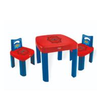 Conjunto mesa infantil com 2 cadeiras - arack - simotoys