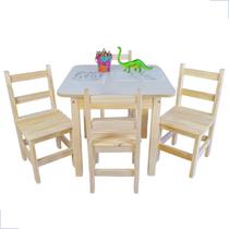 Conjunto Mesa Infantil Com 4 Cadeiras Kit Mesinha Educativa Madeira Escolar Brinquedoteca Didática Reforçada Atividades Para Crianças Conjunto Mesa Infantil Com 4 Cadeiras Kit Mesinha Educativa Madeira Escolar Brinquedoteca Didática Reforçada Atividades Para Crianças