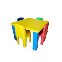 Conjunto Mesa Infantil Lig Lig - Mesinha com 4 Cadeiras