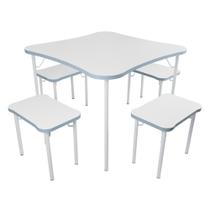 Conjunto Mesa Infantil para Atividades + 4 banquinhos Luna Conjunto Mesa Infantil para Atividades + 4 banquinhos Luna