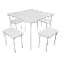 Conjunto Mesa Infantil para Atividades + 4 banquinhos Luna