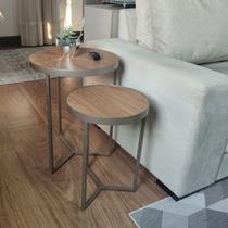 Conjunto Mesa Lateral Capri Champagne Conjunto Mesa Lateral Capri Champagne