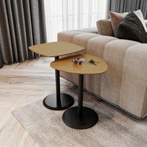 Conjunto Mesa Lateral de Canto Keva 40x40x53cm Marrom Natural Tawary Conjunto Mesa Lateral de Canto Keva 40x40x53cm Marrom Natural Tawary