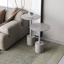 Conjunto Mesa Lateral de Canto Parma 65cm X 40cm Cinza Fendy Conjunto Mesa Lateral de Canto Parma 65cm X 40cm Cinza Fendy