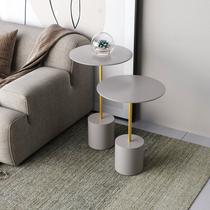 Conjunto Mesa Lateral de Canto Parma Metal 65cm 40cm X 40 Cm Cinza Fendy/Dourado Conjunto Mesa Lateral de Canto Parma Metal 65cm 40cm X 40 Cm Cinza Fendy/Dourado