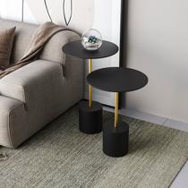 Conjunto Mesa Lateral de Canto Parma Metal 65cm x 40cm x 40 cm Preto
