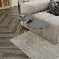 Conjunto Mesa Lateral de Canto Pugly 55x40x40cm Preto/Dourado Conjunto Mesa Lateral de Canto Pugly 55x40x40cm Preto/Dourado