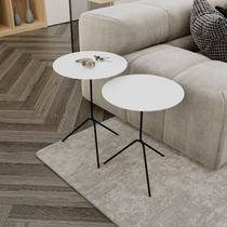 Conjunto Mesa Lateral de Canto Pugly 55x40x40cm Conjunto Mesa Lateral de Canto Pugly 55x40x40cm