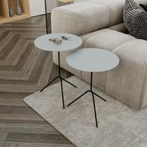 Conjunto Mesa Lateral de Canto Pugly 55x40x40cm