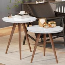 Conjunto Mesa Lateral e Apoio Sala de Estar Conjunto Mesa Lateral e Apoio Sala de Estar