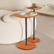Conjunto Mesa Lateral Florença Alta e Baixa - Lf 049 Marrom Terracota/Preto