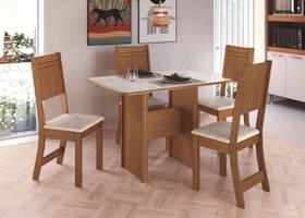 Conjunto mesa lisboa/evora 1,10 c/4 cad freijo/off Conjunto mesa lisboa/evora 1,10 c/4 cad freijo/off