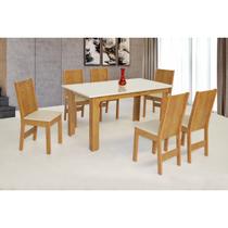 Conjunto Mesa Mariah com 6 Cadeiras Elane
