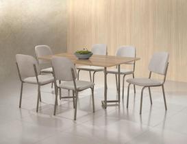 Conjunto mesa napoli dc 1,60x0,90 mdf-bp-6 cad.napoli dc - a - a-518 - champ- champ- can