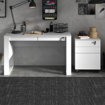 Conjunto Mesa para Computador com Balcão para Escritório Branco - FdECOR