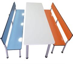 Conjunto Mesa para Refeitório Infantil Conjunto Mesa para Refeitório Infantil