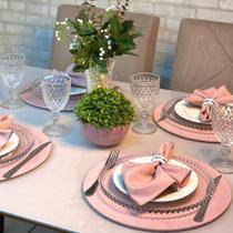 Conjunto Mesa Posta Sousplat Completo LISO cor Solida