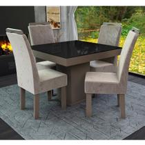 Conjunto Mesa Quadrada New Nevada com 4 Cadeiras Talismã