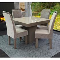 Conjunto Mesa Quadrada New Nevada com 4 Cadeiras Talismã Conjunto Mesa Quadrada New Nevada com 4 Cadeiras Talismã