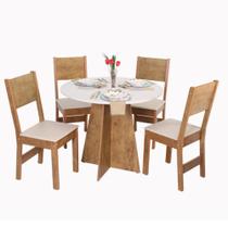 Conjunto Mesa Redonda Paraty 4 Cadeiras - São Carlos - Moveis Sao Carlos Conjunto Mesa Redonda Paraty 4 Cadeiras - São Carlos - Moveis Sao Carlos