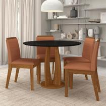 Conjunto Mesa Redonda Scala 4 Cadeiras Estofadas Frei/pto/terraco -m.a Conjunto Mesa Redonda Scala 4 Cadeiras Estofadas Frei/pto/terraco -m.a