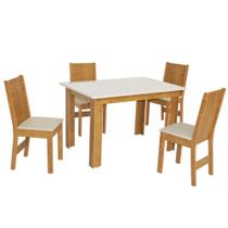 Conjunto Mesa Retangular Luiza 4 Cadeiras - São Carlos