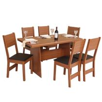 Conjunto Mesa Retangular Manuela 6 Cadeiras - São Carlos