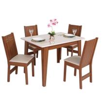 Conjunto Mesa Retangular Sophia 4 Cadeiras - São Carlos