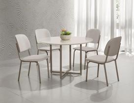 Conjunto mesa romana dc 1,10 mdf c/vidro-4 cad.napoli dc - f/v a - a-512 - a-508 - fendi - fendi - ofw