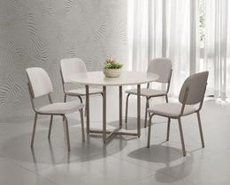Conjunto mesa romana dc rd 1,10 mdf c/vidro-4 cad.napoli dc - f/v a - a-512 - a-508 - champ - champ - ofw