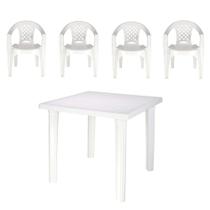 Conjunto Mesa Sancho Com 4 Cadeiras Iguape - Tramontina