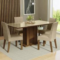 Conjunto Mesa Tampo De Vidro 4 Cadeiras Conjunto Mesa Tampo De Vidro 4 Cadeiras