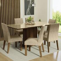 Conjunto Mesa Tampo De Vidro 6 Cadeiras Conjunto Mesa Tampo De Vidro 6 Cadeiras