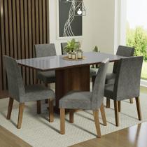 Conjunto Mesa Tampo De Vidro 6 Cadeiras Conjunto Mesa Tampo De Vidro 6 Cadeiras