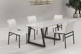Conjunto Mesa Tóquio 120cm 4 Cadeiras Premium Gol Decor