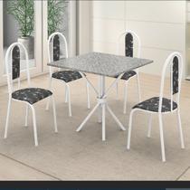 Conjunto Mesa Tubular com 4 Cadeiras Berlim
