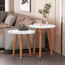 Conjunto Mesas Apoio Marselha Branco Conjunto Mesas Apoio Marselha Branco