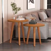 Conjunto Mesas Auxiliar Filadélfia Nature Conjunto Mesas Auxiliar Filadélfia Nature