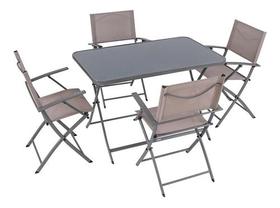 Conjunto Mesas E Cadeiras Dobráveis Mesa E Cadeiras 110x70cm