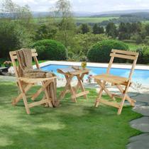 Conjunto Mesinha Dobrável e 2 Cadeiras Conjunto Mesinha Dobrável e 2 Cadeiras