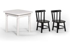 Conjunto Mesinha Infantil Branca com 2 Cadeiras Kids Tabaco - Straub Web Conjunto Mesinha Infantil Branca com 2 Cadeiras Kids Tabaco - Straub Web