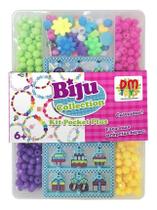 Conjunto Miçangas Biju Collection Kit Pocket Sortido Plus Cor Azul-claro - Evolvere