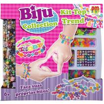 Conjunto Miçangas Biju Collection KIT TOP TREND DM TOYS DMT6317 Conjunto Miçangas Biju Collection KIT TOP TREND DM TOYS DMT6317