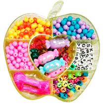 Conjunto Miçangas Biju Collection Pocket CANDY Maça DM TOYS DMT6316